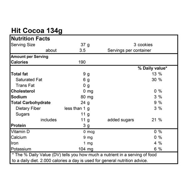 Bahlsen Hit Cocoa Creme Biscuits 134 g (2)
