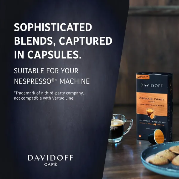 Davidoff Coffee Crema Elegant Lungo Harmonious & Aromatic Coffee Capsules 10 pcs 55 g (3)