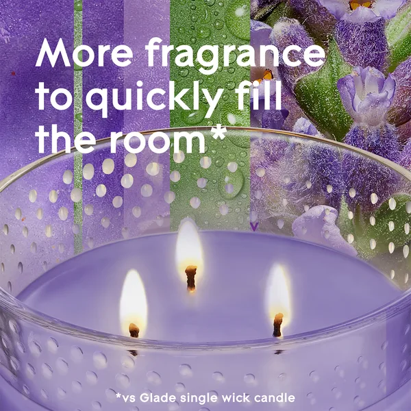 Glade Tranquil Lavender & Aloe Scented Candle 193 g (4)