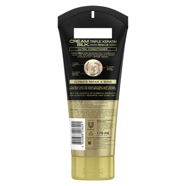 Cream Silk Triple Keratin Rescue Ultimate Repair & Shine Conditioner 170 ml (3)