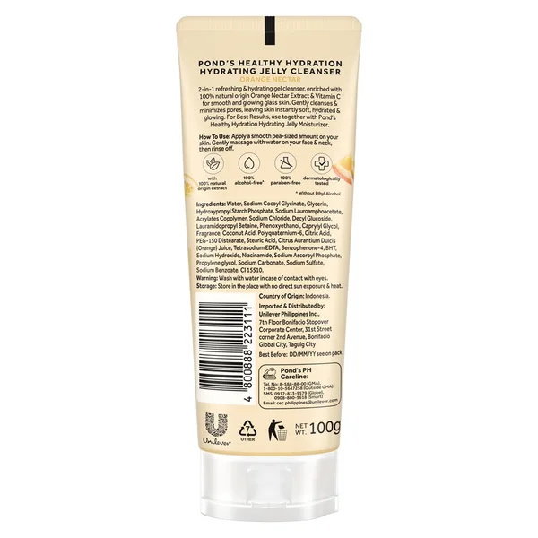 Pond's Healthy Hydration Orange Nectar Jelly Cleanser 100 g (2)