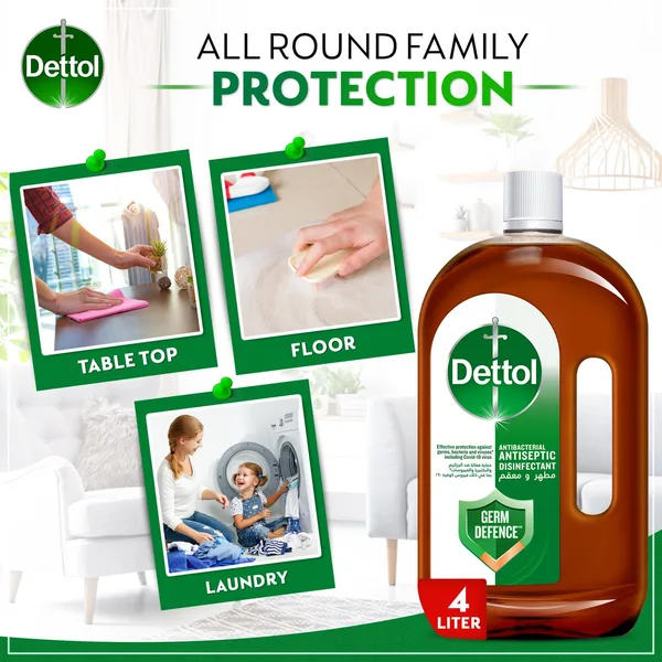 Dettol Antiseptic Antibacterial Disinfectant Liquid 4 Litres (2)