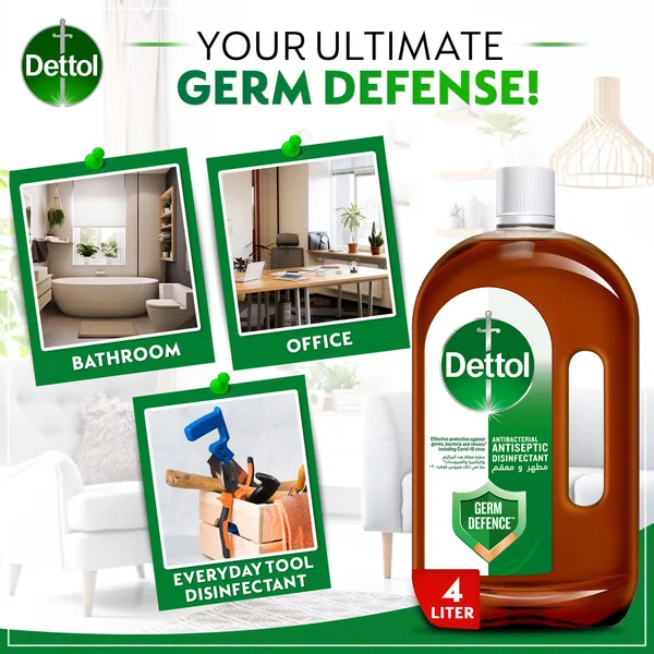 Dettol Antiseptic Antibacterial Disinfectant Liquid 4 Litres (3)