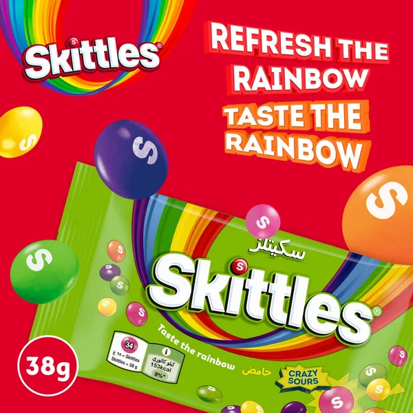 Skittles Crazy Sours Candy 38 g (2)