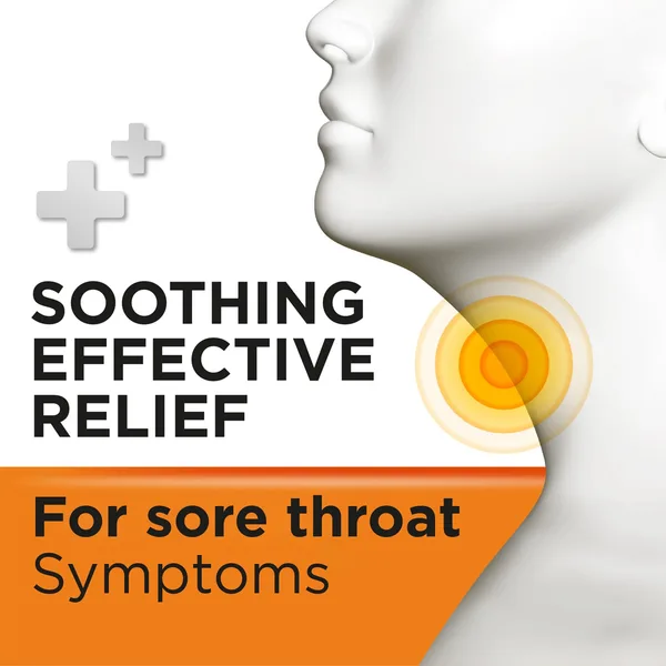 Strepsils Sore Throat Relief Orange 24 Lozenges (2)