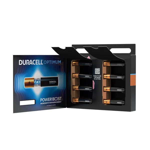 Duracell Optimum Type AAA Alkaline Batteries, pack of 8 (2)