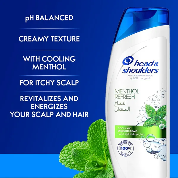 Head & Shoulders Menthol Refresh Anti-Dandruff Shampoo for Itchy Scalp 200 ml (5)