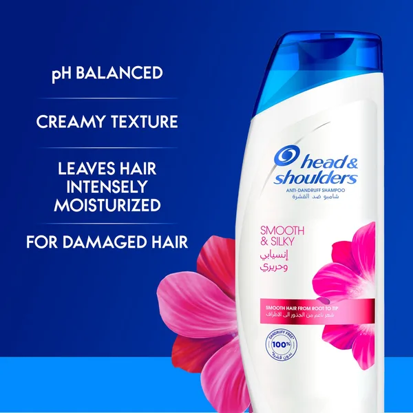 Head & Shoulders Smooth & Silky Anti-Dandruff Shampoo for Dry and Frizzy Hair 400 ml (5)