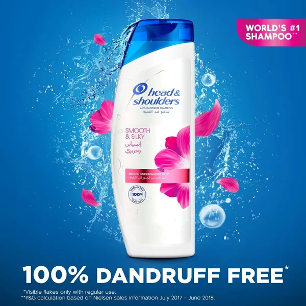 Head & Shoulders Smooth and Silky 2in1 Anti-Dandruff Shampoo 600 ml (2)