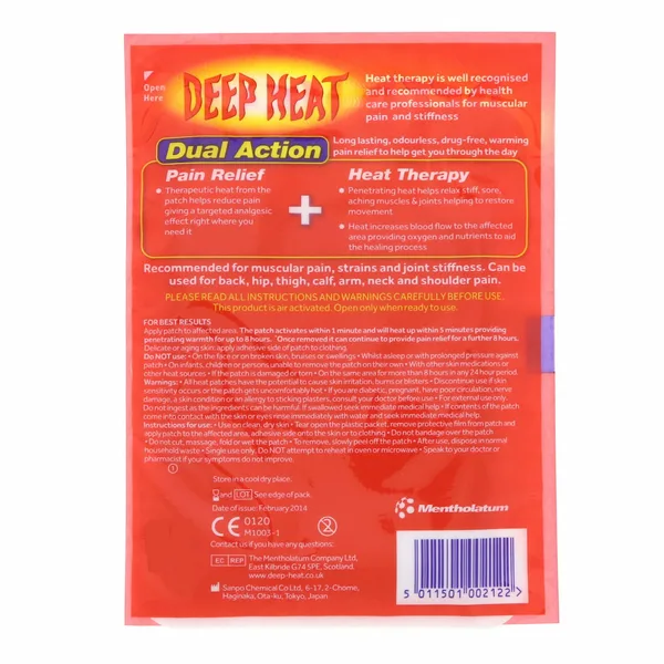 Deep Heat Pain Relief Heat Patch 1 Patch (2)