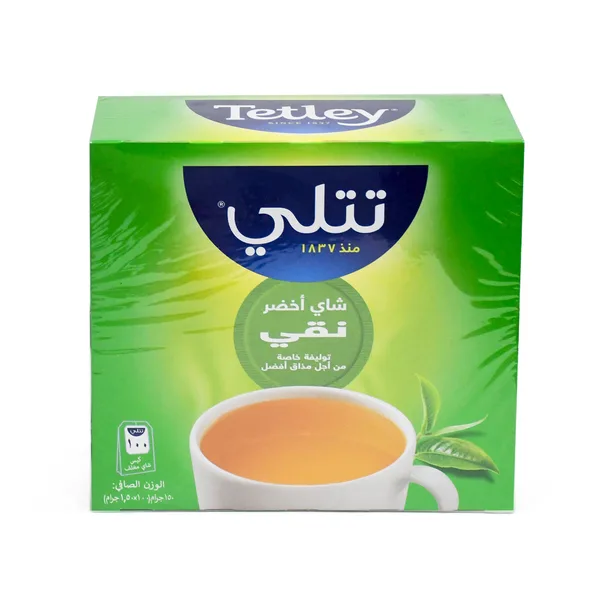 Tetley Pure Green Tea Drawstring 100 Teabags (3)