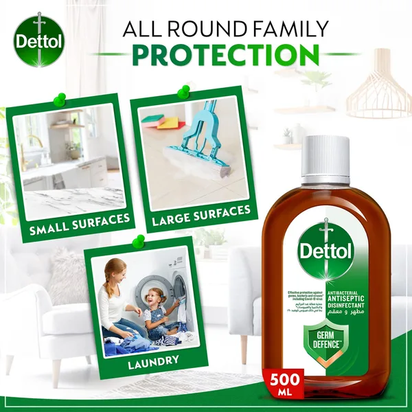 Dettol Antiseptic Anti-Bacterial Disinfectant Liquid 500 ml (2)