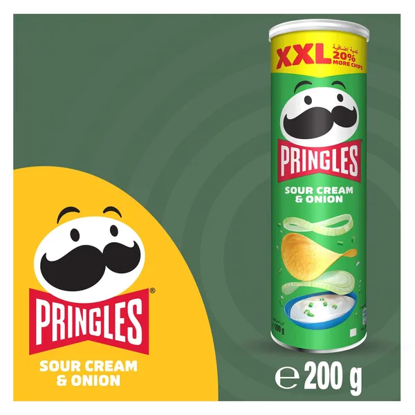 Pringles XXL Sour Cream & Onion Flavoured Chips 200 g (2)