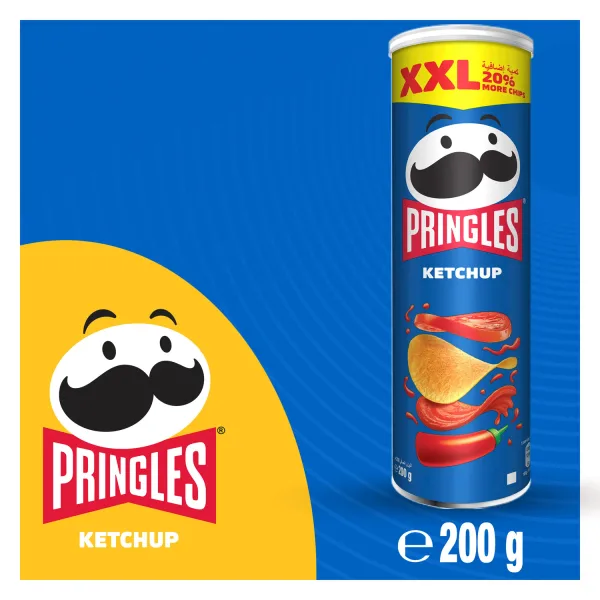 Pringles XXL Ketchup Flavoured Chips 200 g (2)