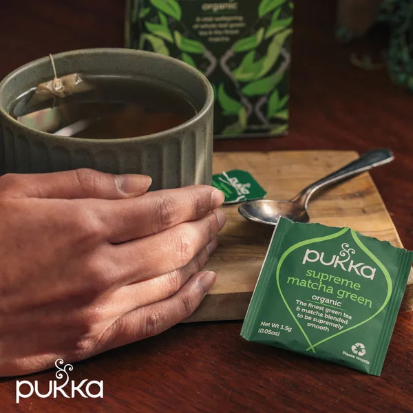 Pukka Organic Herbal Green Tea Supreme Matcha Green 20pcs (4)