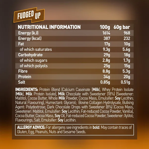 Grenade 20g Protein Fudge Up Protein Bar 60 g (3)