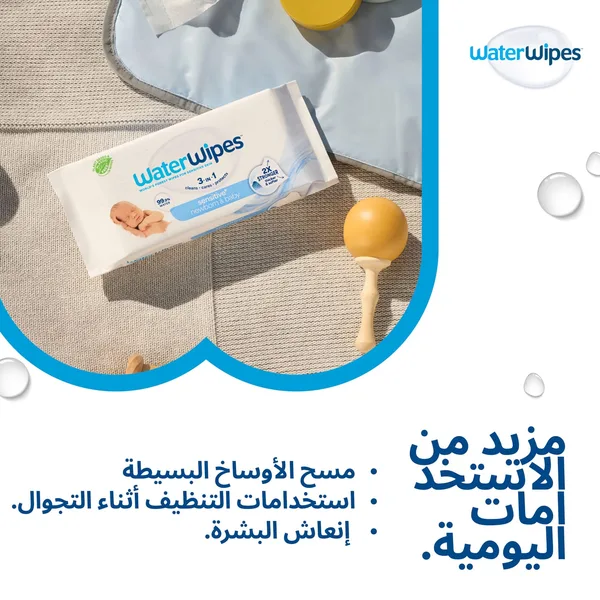WaterWipes Sensitive+ Newborn & Baby Wipes 28 pcs (12)