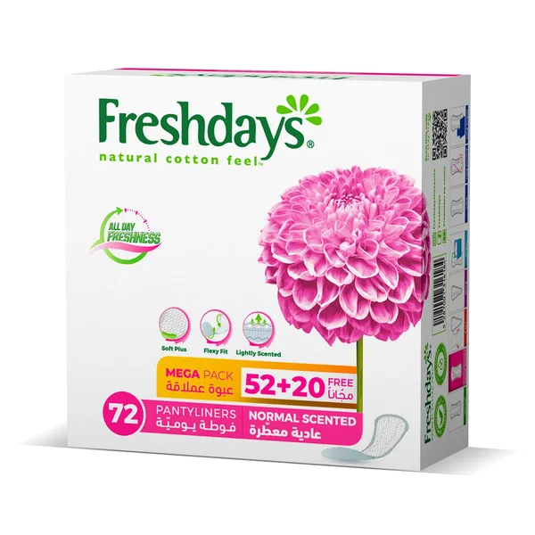 Sanita Freshdays Panty Liners Scented 52 + 20pcs (3)