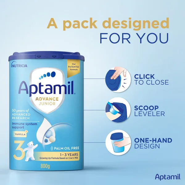 Aptamil Advance Junior Stage 3 Growing Up Formula Vanilla Flavour From 1-3 Years 800 g (7)