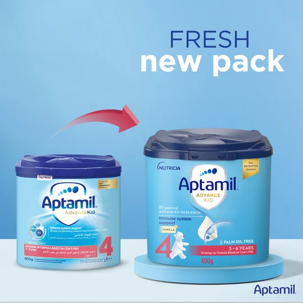 Aptamil Advance Kid Stage 4 Growing Up Formula Vanilla Flavour From 3-6 Years 400 g (3)