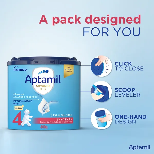 Aptamil Advance Kid Stage 4 Growing Up Formula Vanilla Flavour From 3-6 Years 400 g (7)