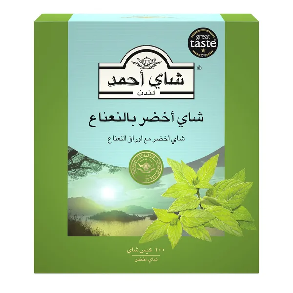 شاي احمد شاي اخضر بالنعناع 100فتلة 2جم (2)