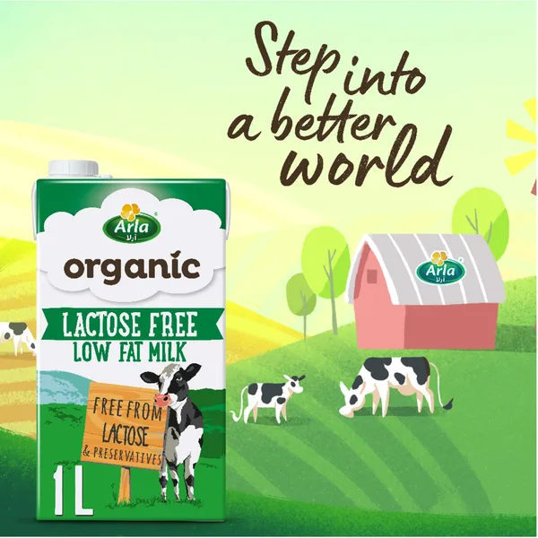 Arla Organic Milk Lactose Free Low Fat 1 Litre (4)