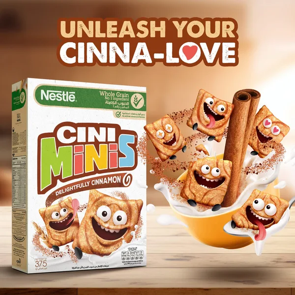 Nestle Cini Minis Cinnamon Breakfast Cereal 375 g (2)