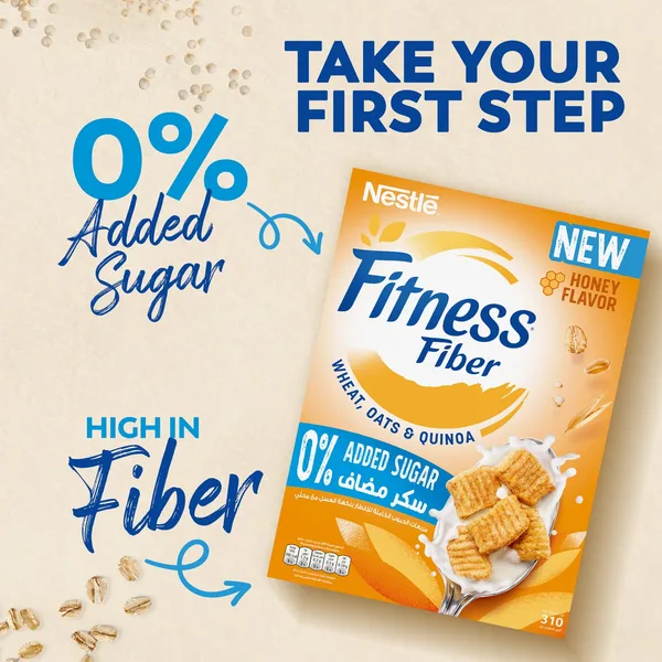 Nestle Fitness Fiber Honey Cereal No Added Sugar 310 g (3)