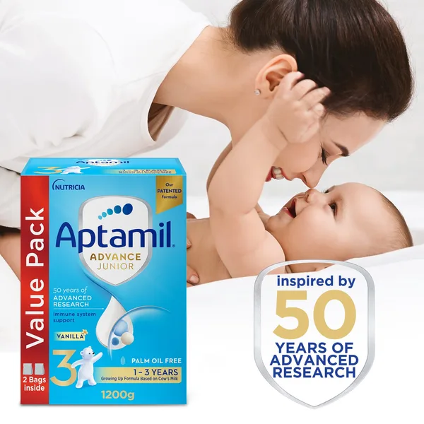 Aptamil Advance Junior Stage 3 Growing Up Formula Vanilla Flavour From 1-3 Years 1.2 kg (5)