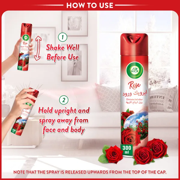 Air Wick Air Freshener Rose Scent 3 x 300 ml (3)