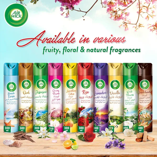 Air Wick Air Freshener Rose Scent 3 x 300 ml (5)