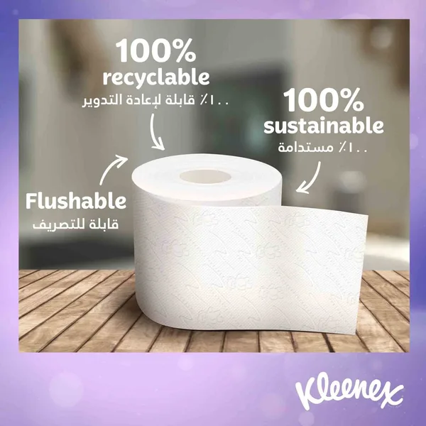 Kleenex Extra Dry Toilet Tissue Paper Embossed 3ply 4 x 140 Sheets (5)