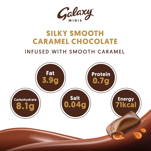 Galaxy Minis Caramel Chocolate Bars 154 g (4)