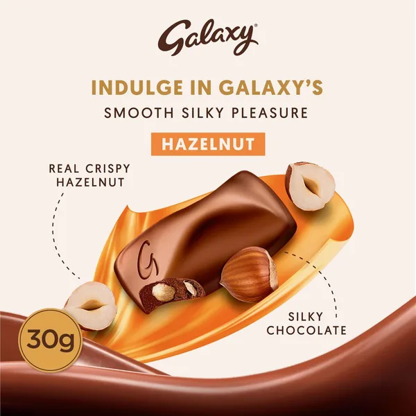 Galaxy Hazelnut Chocolate Bar 30 g (2)