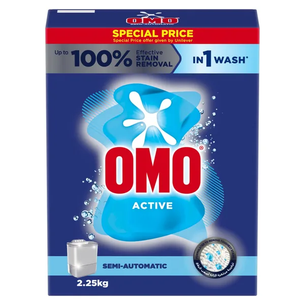 Omo Semi Automatic Anti-Bacterial Washing Powder Value Pack 2 x 2.25 kg (3)
