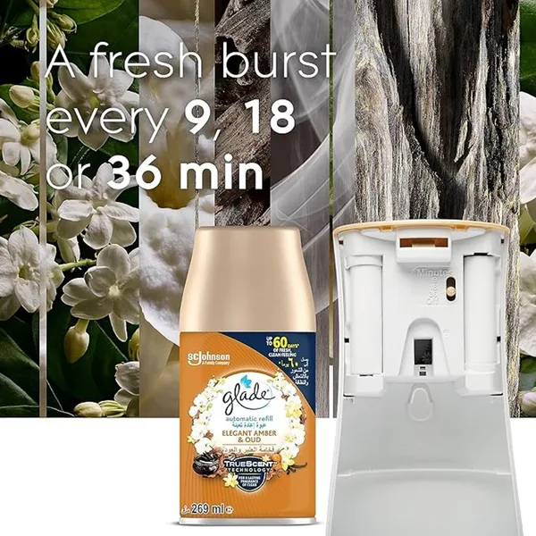 Glade Automatic Spray Unit + Amber & Oud Refill 175 ml (3)