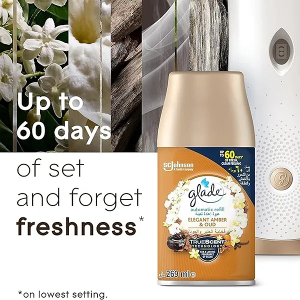 Glade Automatic Spray Unit + Amber & Oud Refill 175 ml (5)