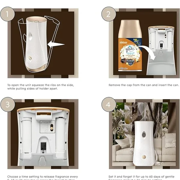 Glade Automatic Spray Unit + Amber & Oud Refill 175 ml (6)