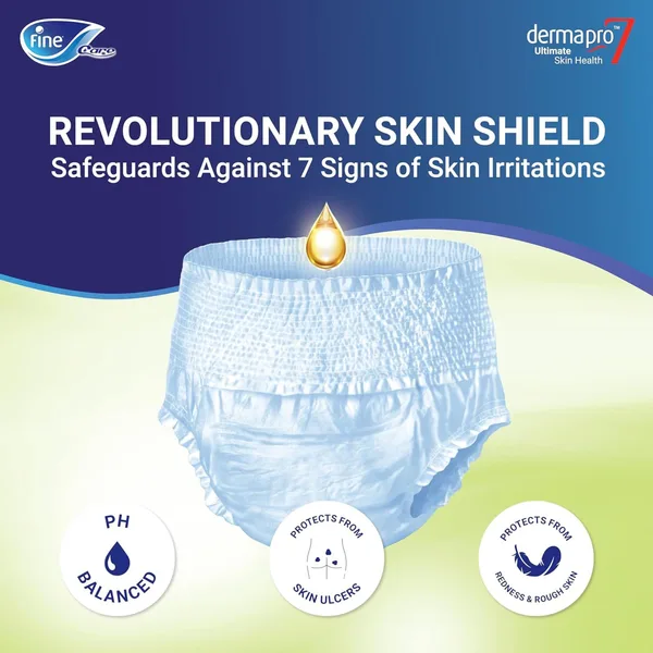 Fine Care Incontinence Adult Pull-Ups Pants Unisex Medium Waist Size 80 - 110 cm 14 pcs (3)