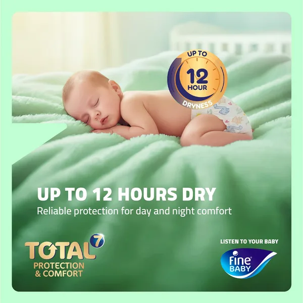 Fine Baby Total 7 Diapers Size 4 Large 7-14 kg Mega Pack 74 pcs (6)