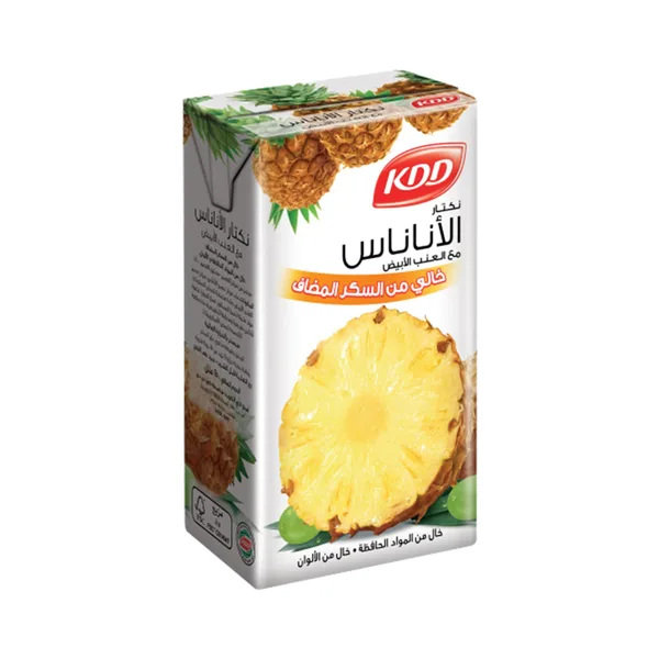 نكتار الاناناس مع العنب الابيض خالي من السكر تتراباك 250ملKDD (2)