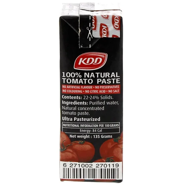 KDD Tomato Paste 8 x 135 g (2)