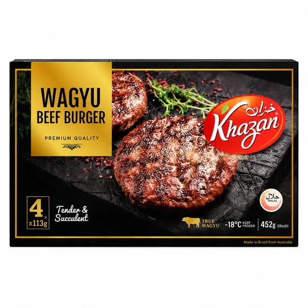 Khazan Premium Quality Wagyu Beef Burger 452G