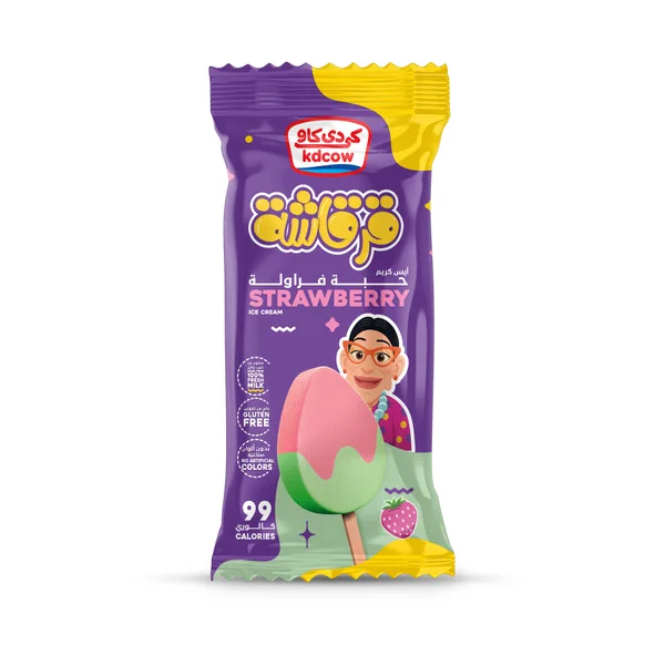 KD Cow Strawberry Fruit Ice Cream 60Ml