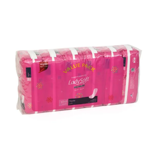 Lady Soft Premium Classic Regular Pads 6 x 10 pcs (2)