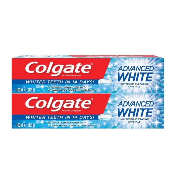 Colgate Advanced White With Micro-Cleansing Crystal Toothpaste Value Pack 2 x 100 ml (2)