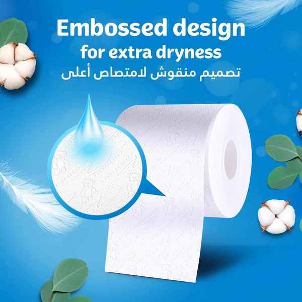 Kleenex Dry Soft Embossed Bathroom Tissue 2ply 4 Rolls (4)
