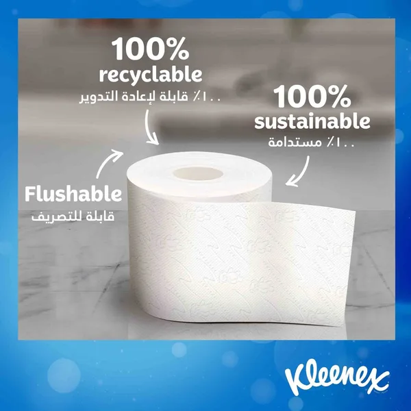 Kleenex Dry Soft Embossed Bathroom Tissue 2ply 4 Rolls (5)