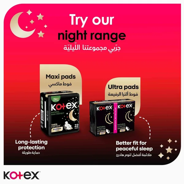 Kotex Maxi Protect Thick Overnight Protection Sanitary Pads with Wings 8 pcs (8)